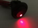 10pcs Round Red Dot LED Rocker Switch SPST On/Off